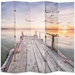 Raumteiler Klappbar 200 X 170 Cm See Mit Steg - Vidaxl