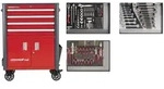 Werkzeugsatz Im Werkstattwagen Wingman Rot 129-tlg., Nr. R22041004 - Gedore