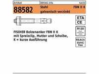Fischer - Bolzenanker r 88582 fbn ii 16/ 25K Stahl galvanisch verzinkt...