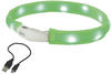 Nobby LED Leuchthalsband Visible breit grün Hundehalsbänder