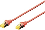 Rot - Digitus Dk-1644-a-010/r Rj45 Netzwerkkabel, Patchkabel Cat 6a S/ftp 1.00 M