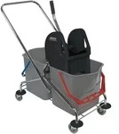 Certeo - Sprintus Reinigungswagen Eimer 2 X 27 L, Presse - 301114