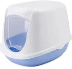 Savic - Nobby Katzentoilette Duchesse Sweet Blau-wei&szlig; 44,5 X 35,5 X 32 Cm...