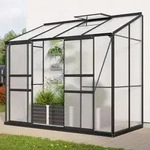 Vitavia - Anlehn-gew&auml;chshaus 'styx 3300', Schwarz, 3,3 M2, 4 Mm Hkp