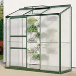 Vitavia - Anlehn-gew&auml;chshaus 'styx 1300', Smaragd, 1,3 M2, 4 Mm Hkp