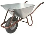 M&uuml;ba Betonkarre Mit Nylonlagerluftrad 400x100 Mm, 90 L