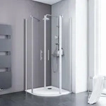 Duschkabine Alexa Style 2.0 Runddusche 80 X 80 Cm - Set Mit Flacher Duschwanne,