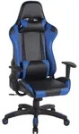 Gaming B&uuml;rostuhl Miracle Kunstleder Schwarz/blau