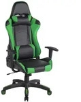 Clp - Gaming B&uuml;rostuhl Miracle Kunstleder Schwarz/gr&uuml;n