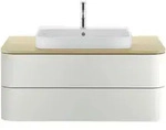 Duravit Happy D.2 Plus - Aufsatzwaschtisch, 60x46 Cm, Mit 1 Hahnloch, Alpinwei&szlig;