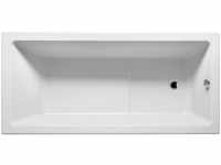 Lusso Plus Rechteck-Badewanne, Einbau, 1-Sitzer, 170x80x48cm, 215 Liter, weiß,