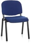 Konferenzstuhl / Besucherstuhl / Stuhl Xt 600 Schwarz/blau Hjh Office