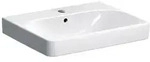 Geberit - Smyle Square - Waschtisch 60x48 Cm, Mit &Uuml;berlauf, 1 Hahnloch, Wei&szlig;