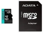 Adata Microsdxc 64gb Uhs-i U3 V30s Adapter - Extended Capacity Sd (microsdhc)