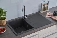 Mineralite Einbausp&uuml;le 1 Becken Houston 80 X 50 Cm Sp&uuml;lbecken Sp&uuml;le - Respekta