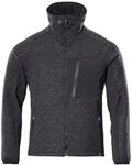 Mascot Advanced Strickjacke Mit Membran Gr. 2xl Schwarz-meliert/schwarz