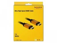 Delock Hdmi-kabel 8k @ 60hz 48 Gbps, 1,00 M L&auml;nge, Ultra Hd2, 4k @ 120hz, Earc,