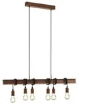 Eglo - Pendelleuchte Townshend 4 Antik-braun 100,5 X 7 Cm E27, Max. 60 W