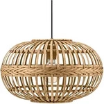 Eglo - Pendelleuchte Amsfield Braun Holz &Oslash; 38 Cm E27, Max. 60 W Deckenlampen &