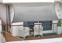 Balkon-sonnensegel 270 X 140cm Anthrazit Polyesterstoff