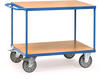 Tischwagen mit Holzwerkstoffplatten 2 Etagen 1197x609x900mm Außenmaße - Fetra
