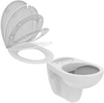 Ideal Standard - Wandtiefsp&uuml;lklosett Kombipaket Wei&szlig; Mit Wc-sitz Sanit&auml;r
