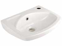 Aquasu Lucanti Handwaschbecken i Waschbecken Gäste-WC i Waschtisch 35 cm i Weiß