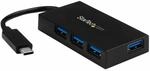 Startech.com 4 Port Usb 3.0 Hub - Usb-c Zu 4x Usb-a - Inklusive Netzteil - Usb 3.0
