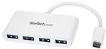 Startech.com Usb-c Hub - 4 Port Usb3.0 - Usb C Auf 4x Usb-a - Bus Powered - Wei...