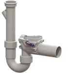 Banyo - Kessel R&uuml;ckstauverschluss 73052 Staufix Siphon Dn50 Aus Kunststoff