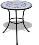 Bistrotisch Blau Und Wei&szlig; 60 Cm Mosaik - Vidaxl