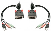 Lindy 42341 Kvm-umschalter, Schwarz