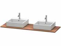 Duravit XSquare Massivholz-Konsole 064H, 1600 x 550 mm, 2 Ausschnitte -...