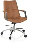 B&uuml;rostuhl / Drehstuhl Saranto Ii Kunstleder Camelbraun Hjh Office
