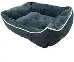 Komfortbett Classic Arno Eckig Grau Hundebetten - Nobby