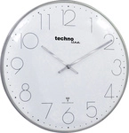 Techno Line Wt 8235 Chrom-optik Funk Wanduhr 35 Mm X 25 Mm Chrom