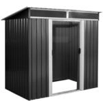 Ger&auml;teschuppen Mit Schiebet&uuml;r (b) 238 X (t) 132 X (h) 180 Cm Anthrazit -...