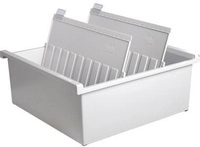 Karteitrog 32,2 X 13,8 X 34,6 Cm (b X H X T) Din A4 Quer 1.300 Karten Polystyrol