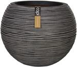 Capi - Blumentopf Nature Rib Kugel 40 X 32 Cm Anthrazit Kofz270