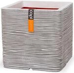 Capi Europe - Blumentopf Nature Rib Quadratisch 40 X 40 Cm Elfenbein Kofi903...
