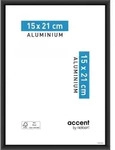 Akzentrahmen, B.15 X H.20 Cm, Schwarzes Aluminium Nielsen