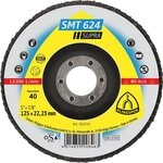 Klingspor 322772 F&auml;cherscheibe Smt 624 Supra D. 125 Mm K&ouml;rnung 40 12grad Gew&ouml;lbt