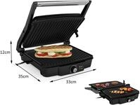 Kontaktgrill Gr-2853 2000 Watt, 29.5 X 23.5 Cm Grillfl&auml;che Tischgrill - Tristar