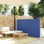 Ausziehbare Seitenmarkise 120x300 Cm Blau Vidaxl