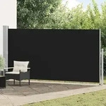 Ausziehbare Seitenmarkise 160x500 Cm Schwarz - Vidaxl