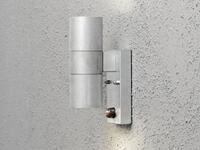 Konstsmide - Up-down Au&szlig;enwandleuchte Modena Mit Bewegungsmelder, H&ouml;he 20cm, Silber
