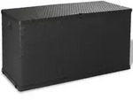 Garten-aufbewahrungsbox Anthrazit 120x56x63 Cm Pp Rattan - Vidaxl
