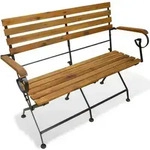 Gartenbank Klappbar 112 Cm Massivholz Akazie - Vidaxl
