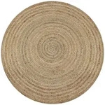 Teppich Jute Geflochten 120 Cm Rund Vidaxl