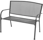 Vidaxl - Gartenbank 108 Cm Stahl Und Drahtgitter Anthrazit